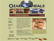Tablet Screenshot of ozarksandals.com